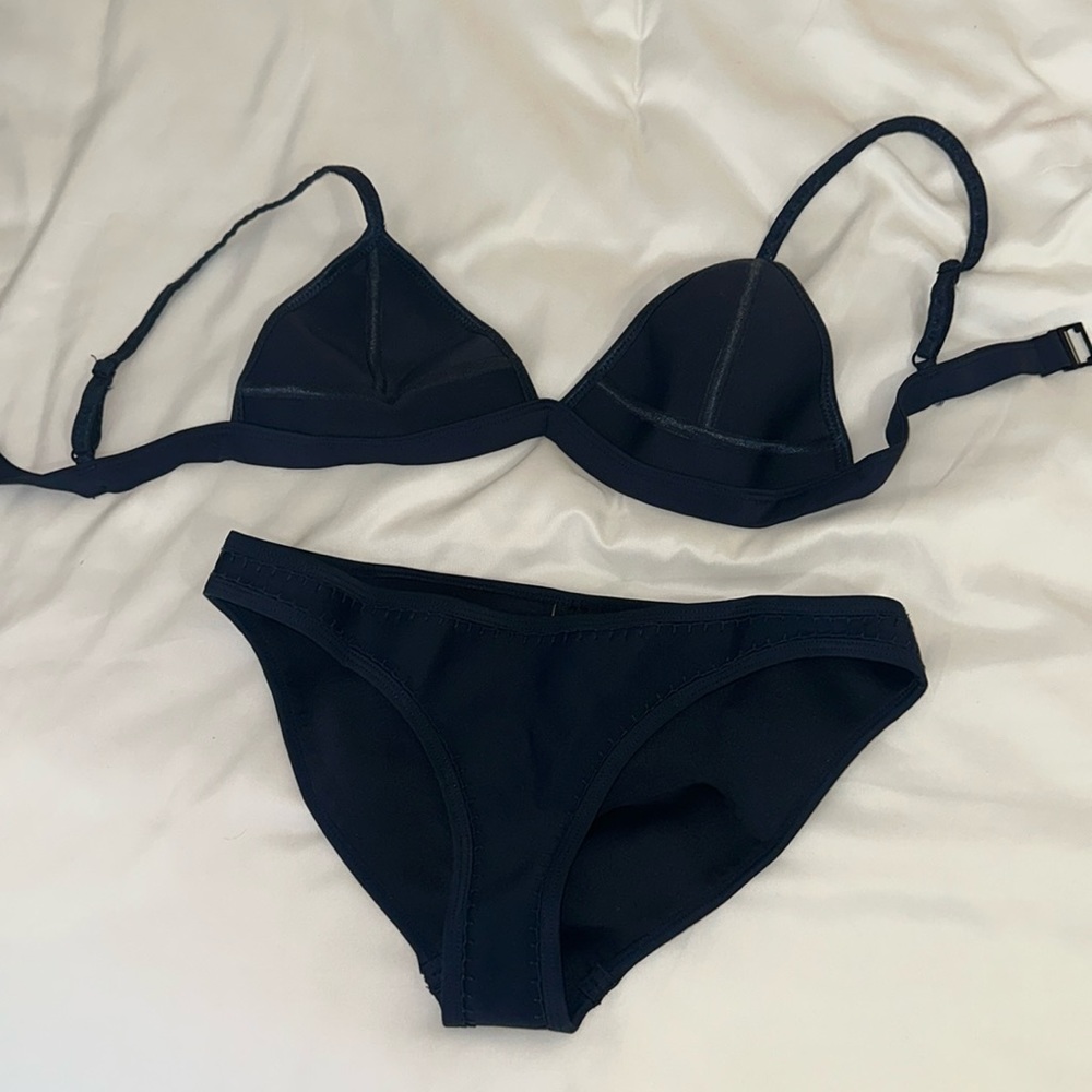 Triangl Navy Bikini Set